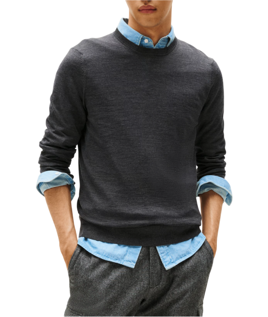 Ανδρικό Πουλόβερ Γκρι Tommy Hilfiger MW0MW39775-P92