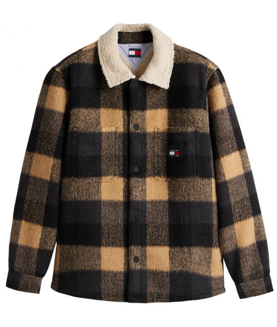 Ανδρικό Teddy Overshirt Μαύρο Tommy Jeans DM0DM22010-BDS
