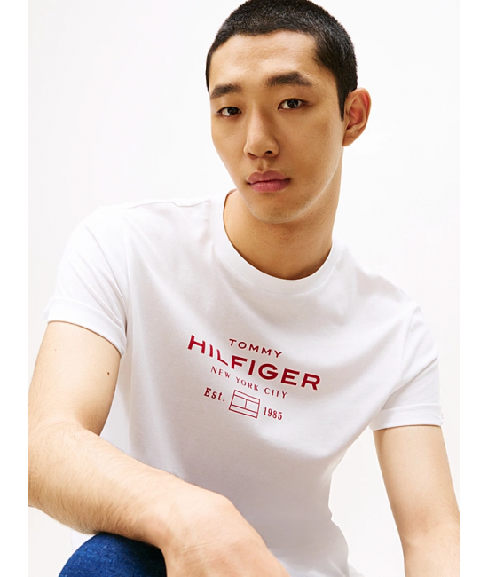 Ανδρικό T-shirt Λευκό Tommy Hilfiger MW0MW40002-YBR