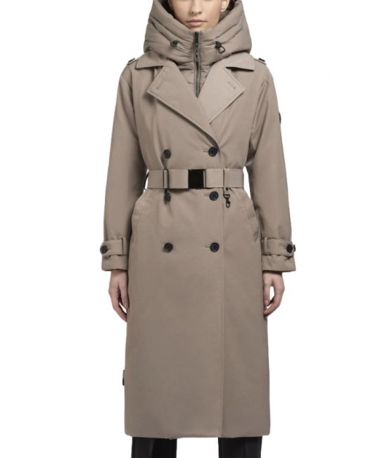 Γυναικεία Elena Καπαρντίνα Γκρι Khujo KJ1267CO253-123 GREIGE