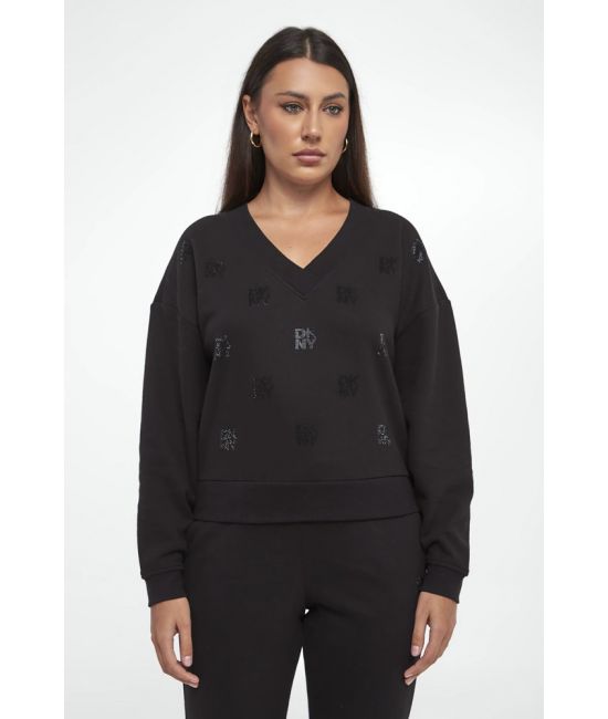 Γυναικείο Φούτερ Μαύρο DKNY DP5T1465-BBL