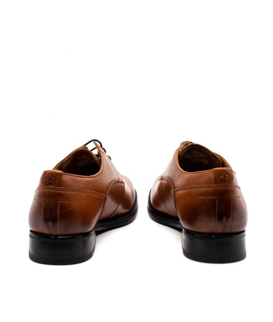 Ανδρικά Δερμάτινα Kampten Δετά Παπούτσια Καφέ Ted Baker 260148-TAN