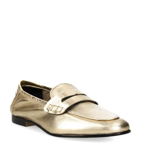 Γυναικεία Δερμάτινα Essential Loafers Χρυσά Tommy Hilfiger FW0FW07864-0HS