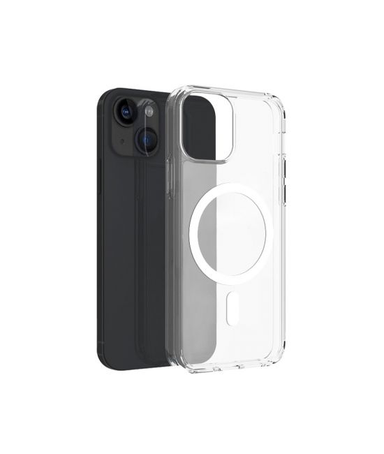 Magsafe Back Cover Σιλικόνης Διάφανο (iPhone 14 Plus)