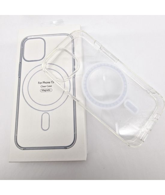 Magsafe Back Cover Σιλικόνης Διάφανο (iPhone 14 Plus)