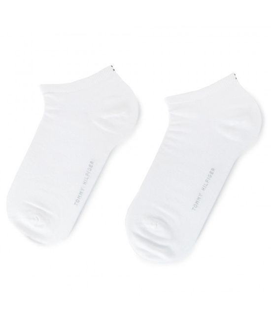 Unisex Κάλτσες 2 Ζεύγη Λευκές Tommy Hilfiger 342023001-WHITE