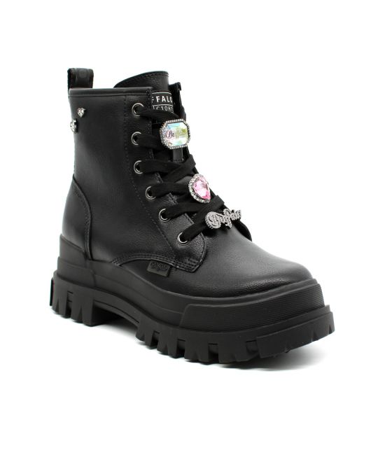 Γυναικεία Aspha RLD Ice Μποτάκια Μαύρα Buffalo BUF1622507-BLACK