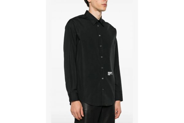 Ανδρικό Πουκάμισο Μαύρο Dsquared2 S74DM0862S36275-900