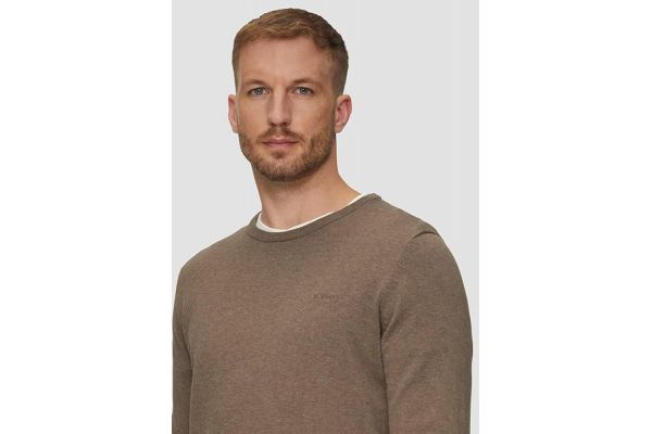 Ανδρικό Πουλόβερ Καφέ S.Oliver 2143173-86W0