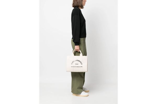 Γυναικεία K/Rsg Tote Τσάντα Εκρού Karl Lagerfeld A1W50010-106 Natural
