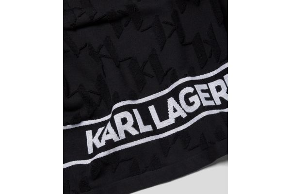 Unisex K/Essential Logo Πετσέτα Μαύρη Karl Lagerfeld A1W43001-999 BLACK