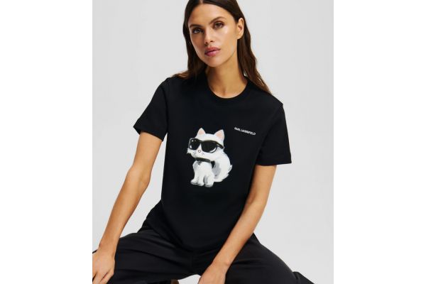 Γυναικείο Ikon Aquarelle T-shirt Μαύρο Karl Lagerfeld A2W17119-999 Black