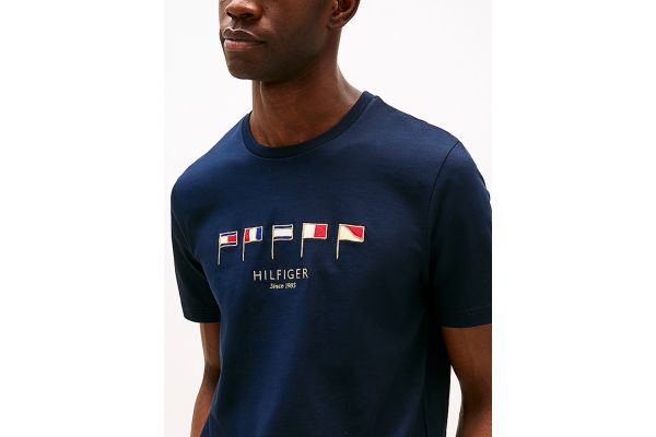Ανδρικό T-shirt Navy Μπλε Tommy Hilfiger MW0MW38616-DW5