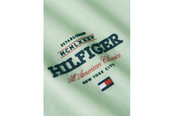 Ανδρικό All American T-shirt Μέντα Tommy Hilfiger MW0MW38644-LXY