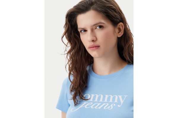 Γυναικείο T-shirt Γαλάζιο Tommy Jeans DW0DW19447-C12
