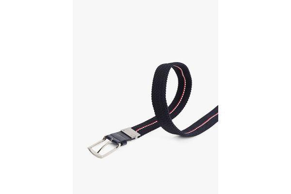 Ανδρική Denton Ζώνη Διπλής Όψεως Navy Μπλε Tommy Hilfiger AM0AM13376-DW6