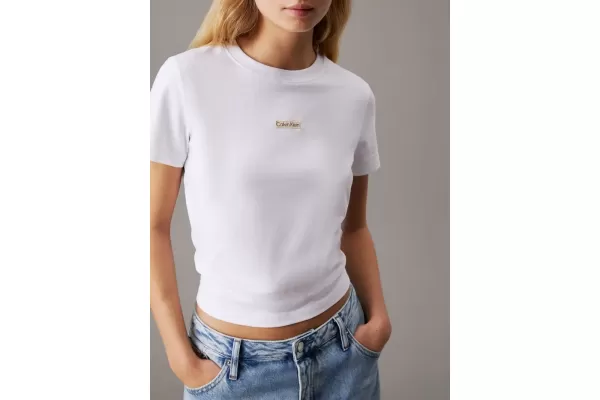 Γυναικείο Institutional Baby T-shirt Λευκό Calvin Klein J20J225524-YAA