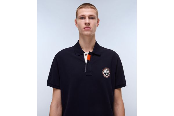 Ανδρικό E-Clanis Polo Navy Μπλε Napapijri NP0A4ID3-1761
