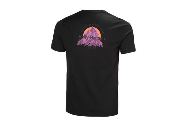 Ανδρικό Core Graphic T-shirt 2.0 Μαύρο Helly Hansen 54599-992