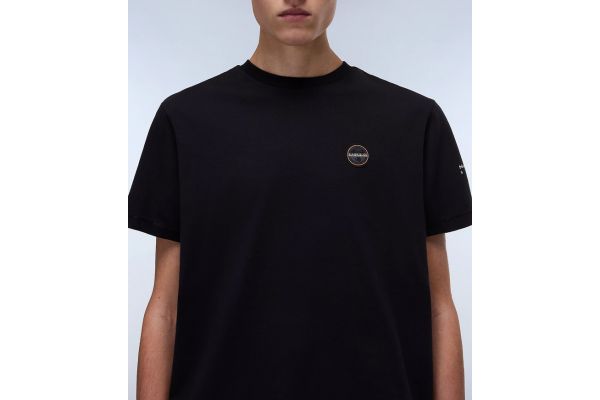 Ανδρικό S-Badge T-shirt Μαύρο Napapijri NP0A4I3N-0411