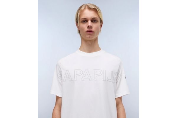 Ανδρικό Ambra T-shirt Λευκό Napapijri NP0A4IEG-2061