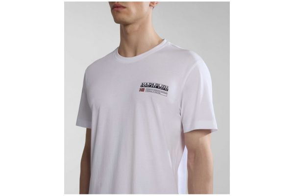 Ανδρικό S-Kasba T-shirt Λευκό Napapijri NP0A4HQQ-0021
