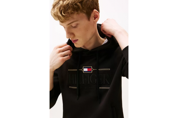 Ανδρικό Icon Φούτερ Μαύρο Tommy Hilfiger MW0MW39586-BDS