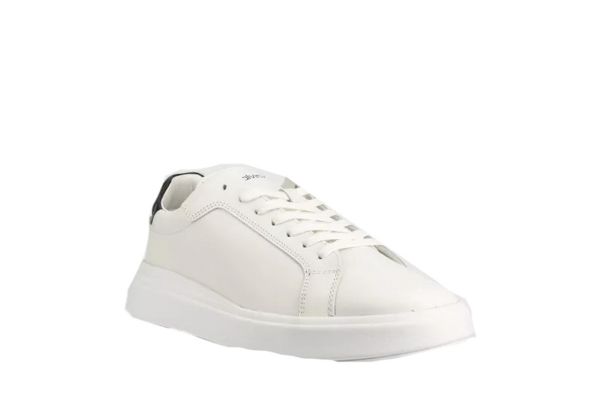 Ανδρικά Δερμάτινα Sneakers Λευκά Calvin Klein HM0HM01016-0K9