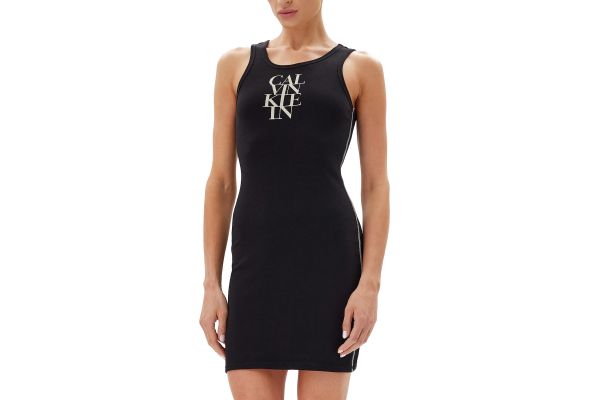 Γυναικείο Αμάνικο Φόρεμα Μαύρο Calvin Klein LV044C203G-UB1