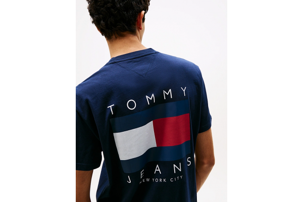 Ανδρικό T-shirt Navy Μπλε Tommy Jeans DM0DM21910-C1G