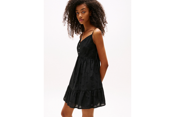 Γυναικείο Αμάνικο Φόρεμα Μαύρο Tommy Jeans DW0DW21165-BDS