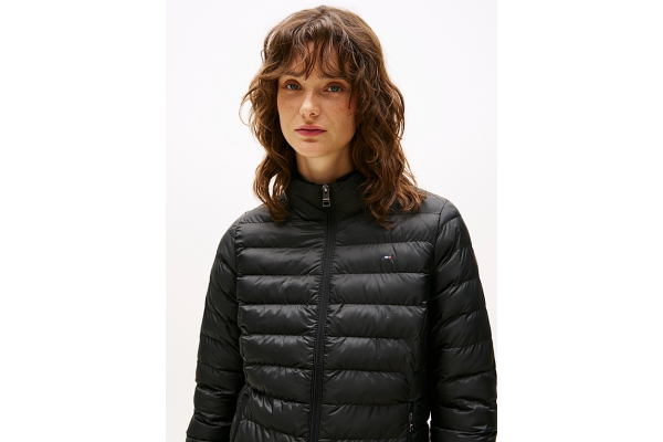 Γυναικείο Μπουφάν Μαύρο Tommy Hilfiger WW0WW42046-BDS