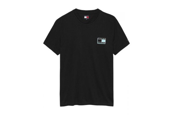 Ανδρικό T-shirt Μαύρο Tommy Jeans DM0DM21577-BDS