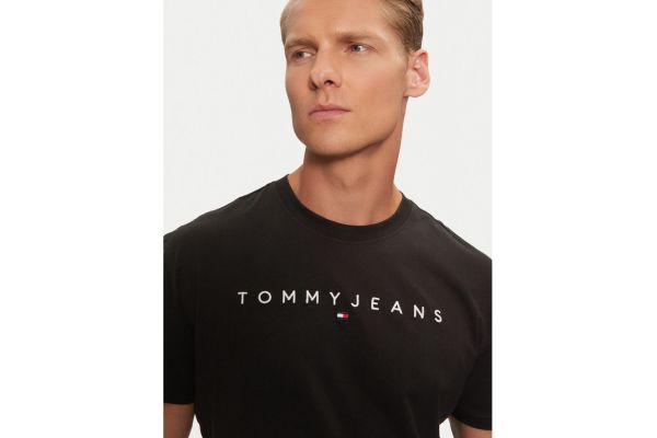Ανδρικό T-shirt Μαύρο Tommy Jeans DM0DM20744-BDS