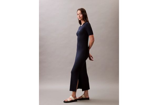 Γυναικείο Κοντομάνικο Φόρεμα Navy Μπλε Calvin Klein LV044C902G-CEF
