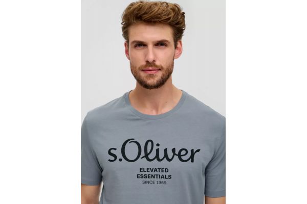Ανδρικό T-shirt Γκρι S.Oliver 2139909-95D1