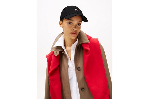 Γυναικείο Καπέλο Μαύρο Tommy Hilfiger AW0AW17128-BDS
