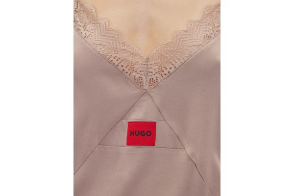 Γυναικείο Τοπ Πυτζάμας Μπεζ Hugo 50531653-218