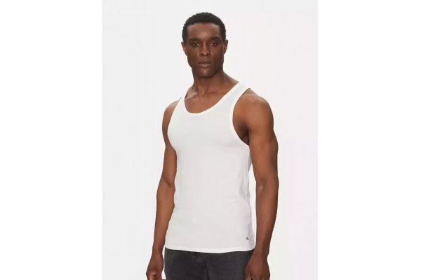 Ανδρικό Σετ Φανελάκια 3 Τεμάχια Λευκά Calvin Klein LV00NB4184-100