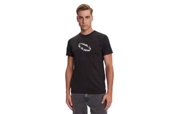Ανδρικό Slim T-shirt Μαύρο Karl Lagerfeld Jeans A3M17037-999 BLACK