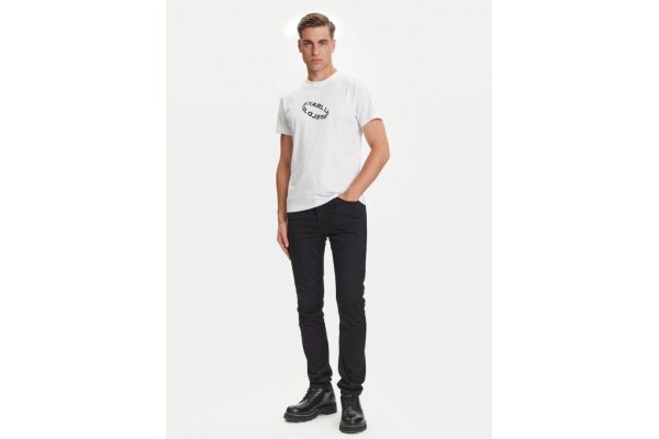 Ανδρικό Slim T-shirt Λευκό Karl Lagerfeld Jeans A3M17037-100 WHITE