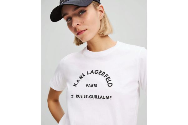 Γυναικείο T-shirt Λευκό Karl Lagerfeld A3W17105-100 WHITE