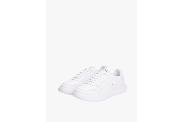 Ανδρικά Δερμάτινα Sneakers Λευκά Tommy Hilfiger FM0FM05529-YBS