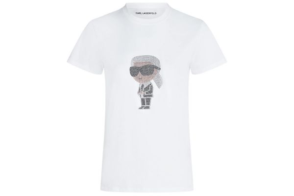 Γυναικείο T-shirt Λευκό Karl Lagerfeld A3W17076-100 WHITE