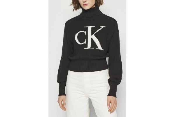 Γυναικείο Ζιβάγκο Πουλόβερ Μαύρο Calvin Klein LV047D349G-UB1