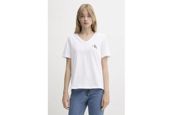 Γυναικείο Σετ T-shirt 2 Τεμαχίων Μαύρο/Λευκό Calvin Klein LV047C906G-UB1