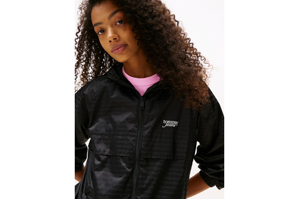 Γυναικείο Αντιανεμικό Μπουφάν Μαύρο Tommy Jeans DW0DW20952-BDS