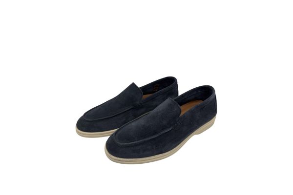 Ανδρικά Δερμάτινα Loafers Μπλε Velafiore 890-DENIM