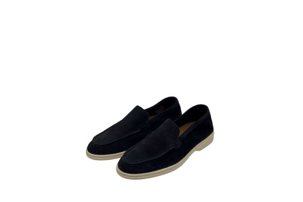 Ανδρικά Δερμάτινα Loafers Navy Μπλε Velafiore 090-BLUE