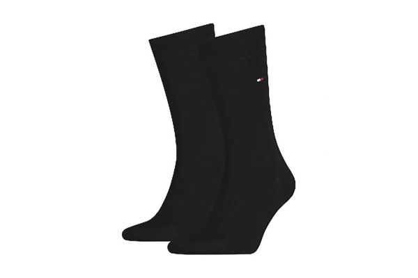 Ανδρικές Κάλτσες 2 Τεμαχίων Μαύρες Tommy Hilfiger 371111-200 BLACK